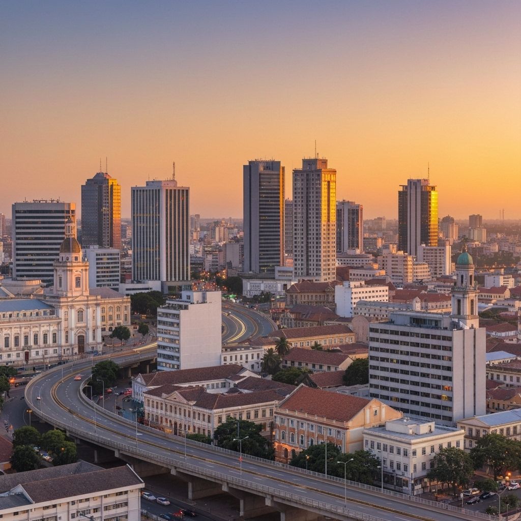 Maputo City Skyline